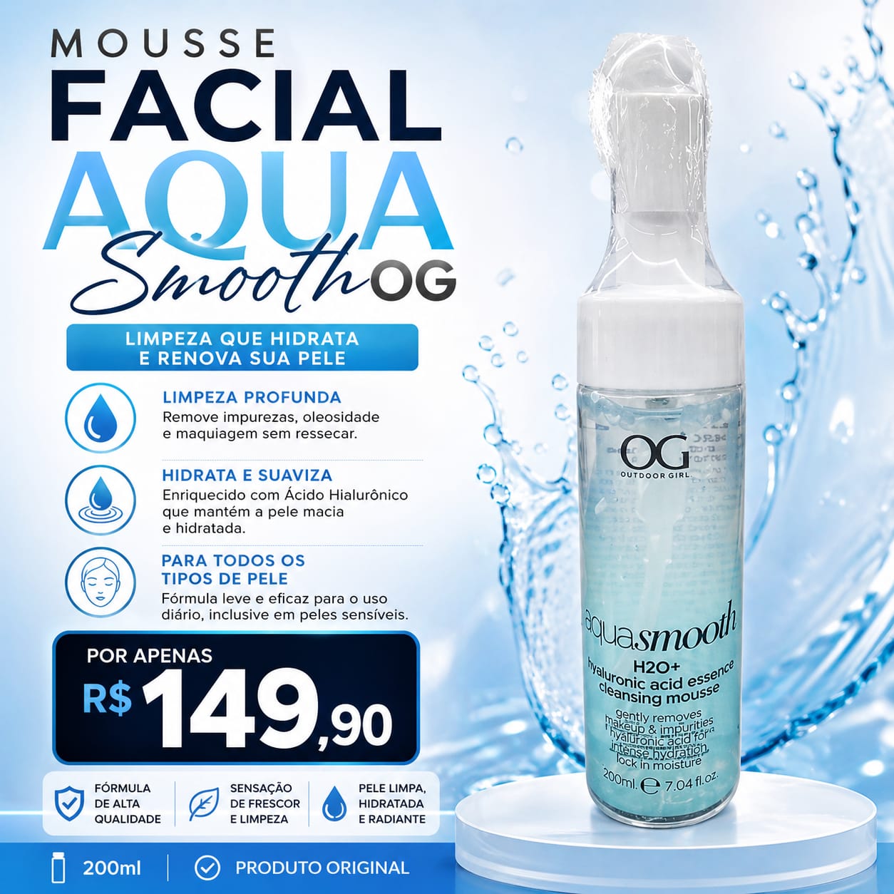 Mousse Facial Aqua Smooth OG